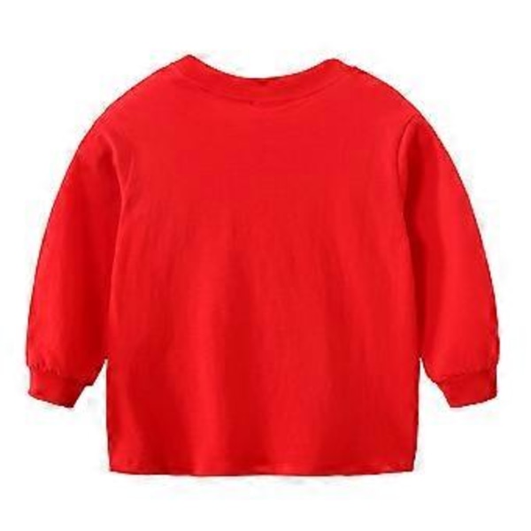 Julepyjamas til Børn Drenge Piger Pyjamas PJs Sæt Spædbarn Langærmet Toppe Bukser Nattøj Nattøj Juletema Outfits Loungewear (5-6 År D)