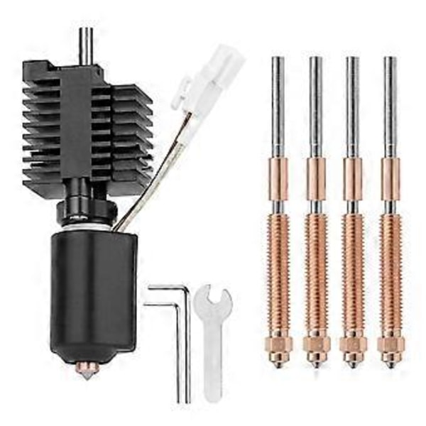 För Creality K2 Plus Hotend Keramisk Värmeblock Kit Helmetall Integrerad Snabbväxlingsmunstycke för K2