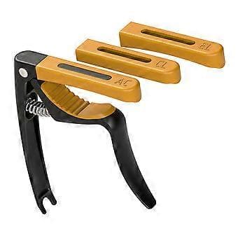 Gitarrinstrument Stämklämma Gitarrtillbehör Universal för Akustisk Klassisk (Svart)