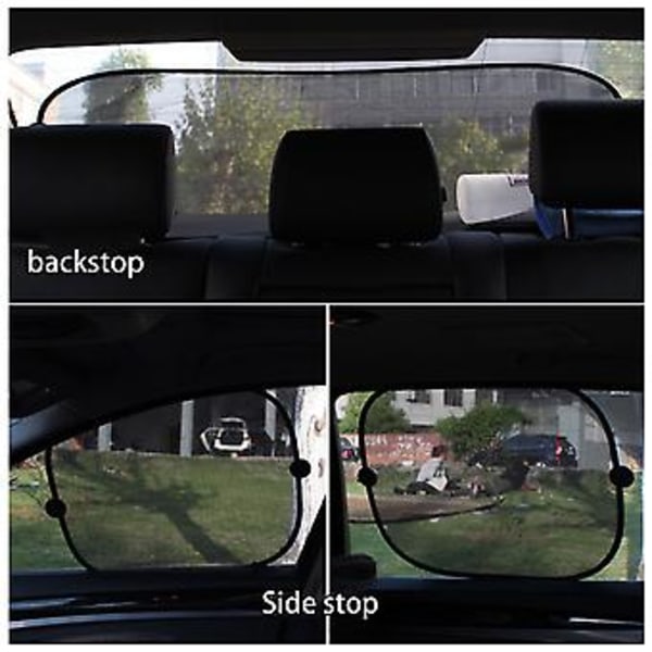 Bilsolskydd för fönster - Solskydd, Fönsteröverdrag, Solskyddsprodukter, Sidoskydd för SUV - Nätbilsolskydd, 5-pack