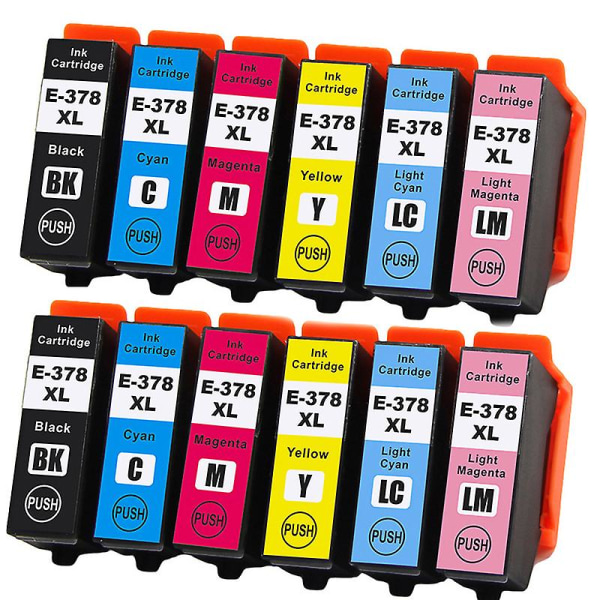 For Epson 378xl T378xl Color Compatible Printer Ink Cartridge For Epson Xp-8500/xp-8505/xp-8600/xp8605/xp-8700/xp-1500 2SET