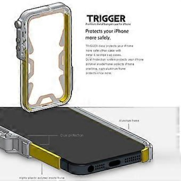 Skyddsfodral i aluminiumlegering för iPhone 13 Pro Max 6,7 tum med rem()