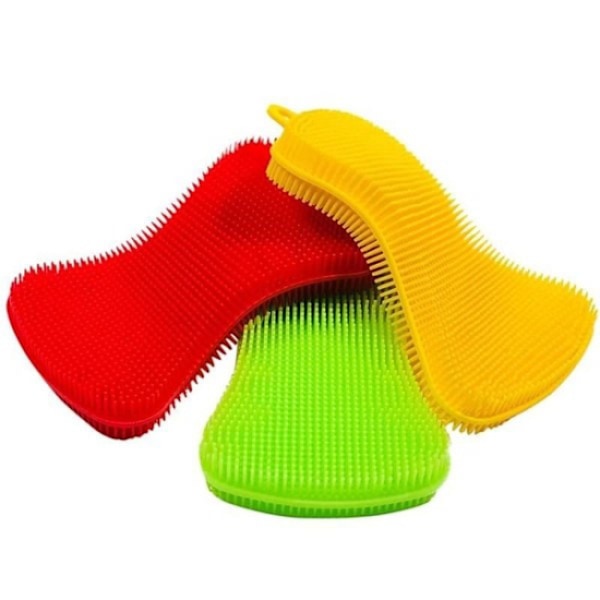 3pc Multifunctional silicone kitchen sponge | Food-Grade antibact