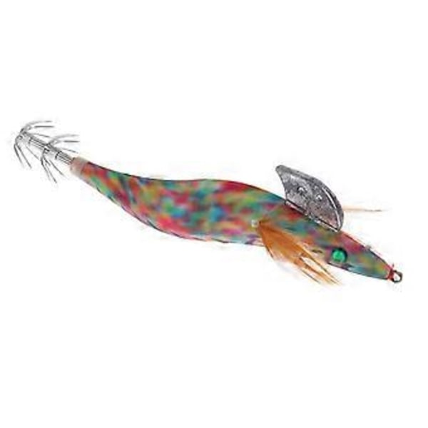 Fiskedrag Räkdesign Bläckfisk Konstgjorda Vevkrokar (Gröna Ränder)