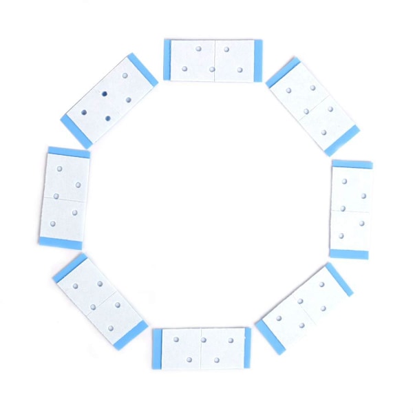 36 remsor dubbelsidig tejp med fem små andningshål