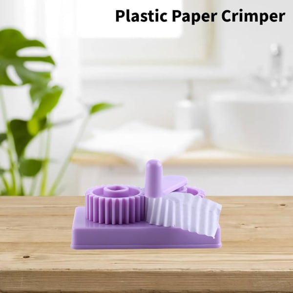 Plastpapper Quilling Maskin Formgivning Papper Crimper Verktyg Crimpning Papper Hantverk Quillat Verktyg DIY Shaper för Konstverk Skrotböcker