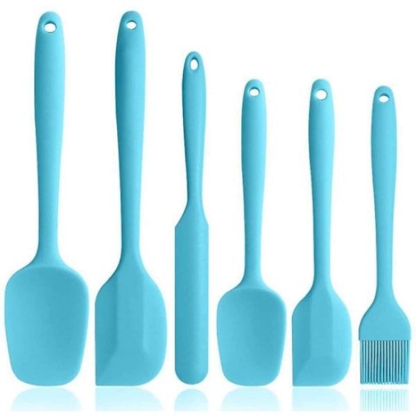 Silikonspatelset - 6-delat set med non-stick gummispatel med fläck