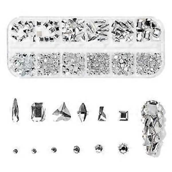 Krystal Neglekunst Rhinestones, til Kvinder Piger Negledesign DIY Håndværk Tøj Sko Smykker
