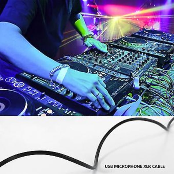 USB-mikrofonkabel 3 meter Mikrofonkabel Dator USB till XLR Mikrofon Anslut Dator Kabel{jkw} ( )