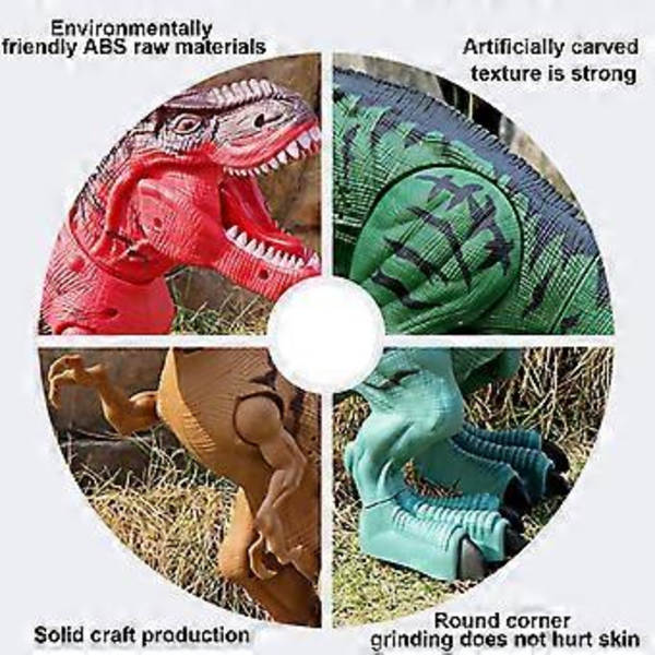 Simulert T-Rex Dinosaur Leke som Går, Brøler, Leg-ger Egg og Projiserer Lysbilde på Gulvet - Perfekt Gave til Gutter og Jenter (blå)
