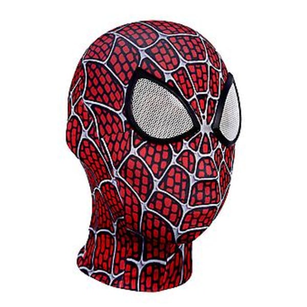 Spiderman Mask Halloween Kostym Cosplay Balaclava Huva Vuxna (C)