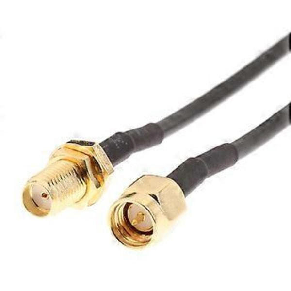 20M Antenne Forlængerkabel RP-SMA Han til Hun LAN Router Antenne Adapter