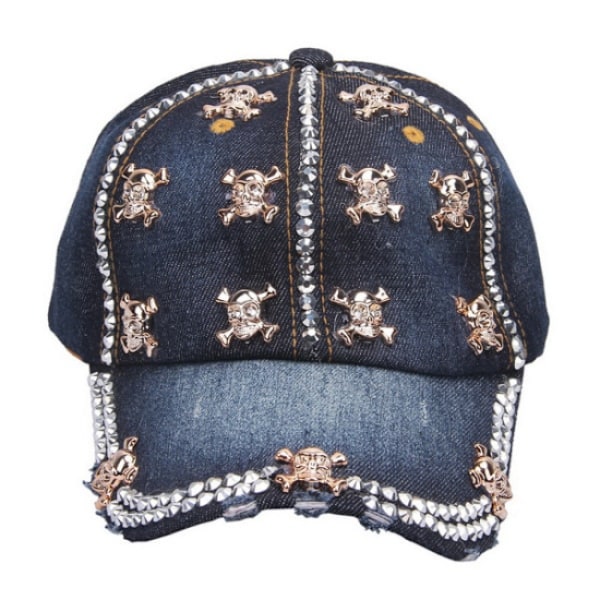 Rhinestone Baseball Cap - Skull, Cowboy Hat in