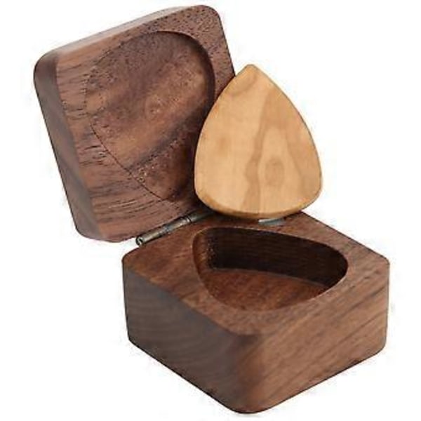Träfodral för gitarrplock - Kubisk förvaring för plektrum - Gitarrdelar