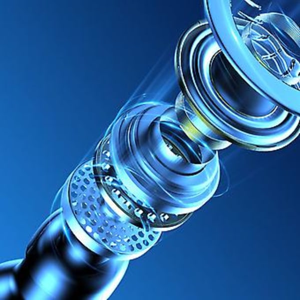 Bluetooth 5.3 Trådløse Hodetelefoner M5 Hifi Ørepropper Mini Usynlige In-Ear Ørepropp Led Digital Display (Hvit)