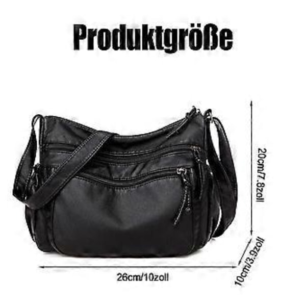 Liten mobiltelefon axelväska dam mobilväska för upphängning läder crossbody väska med bred rem för iPhone Samsung Huawei