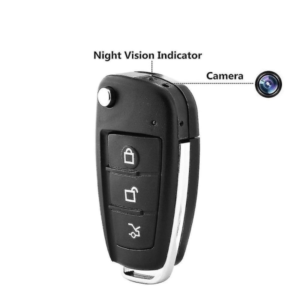 Hd 1920*1080p Wireless Hidden Spy Mini Camera Car Key Keychain Mini Ir Camera