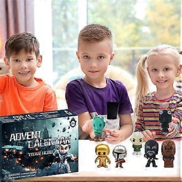 2024 Julekalender med Star Wars Figurer - Model Legetøj - Jul - 24 Dages Nedtælling - Dukke Blind Box - Overraskelsesgave til Børn ( )
