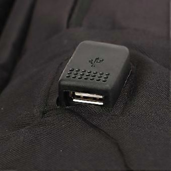 Ekstra Stor Laptop Ryggsekk Reise Laptop Multi Lag Høy Kapasitet Business Bag med USB Ladeport for Unisex Svart