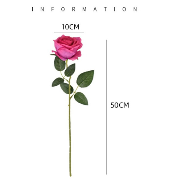 10 stk. Hvide Kunstige Blomster og Silke Juledekorationer Flow
