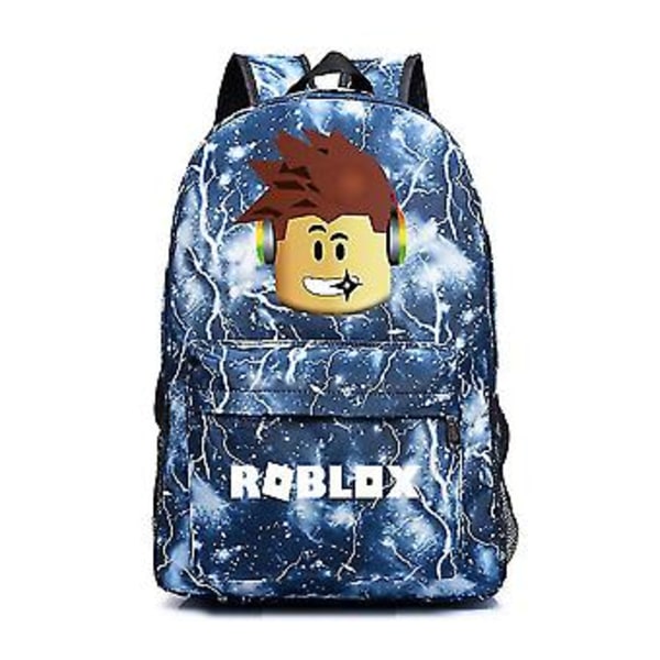 Barnas Roblox-ryggsekk for gutter og jenter - Skolebagasje, gaver (A)