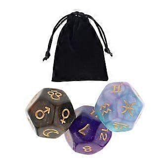 Set med 6x3 st Tärningar, Natttärningar för Spelkvällar (5 st)