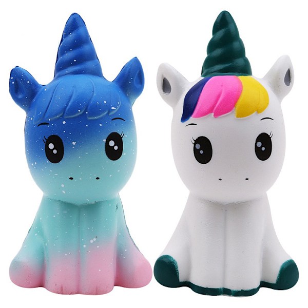2 kpl Squishies Yksisarvinen Hevonen Galaxy Squishy Hidas Nousu Puristus T*