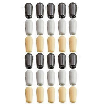 2X 10x Sort Elektrisk Guitar 3-vejs Pickup Vælger Toggle Switch Tip Knap 3,5 mm
