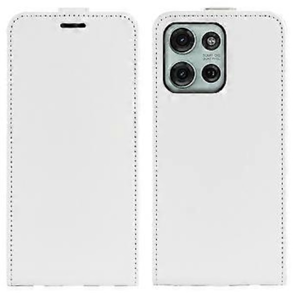 Til Motorola Moto G75 5G Etui med Kortlommer Vertikal Flip Læder Telefon Cover (Style C)