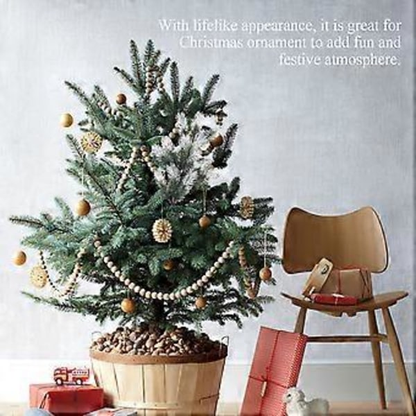 2 stk. Kunstige Pindenegle Falske Planter Pindenegle Chic Julepynt