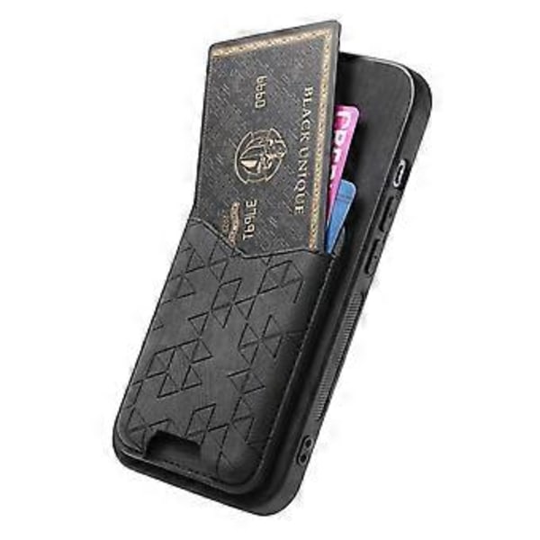 Til Samsung Galaxy A05s 4G Etui med Præget Mønster, Kortholder, Støttefod, Læder Bagside (Stil D)