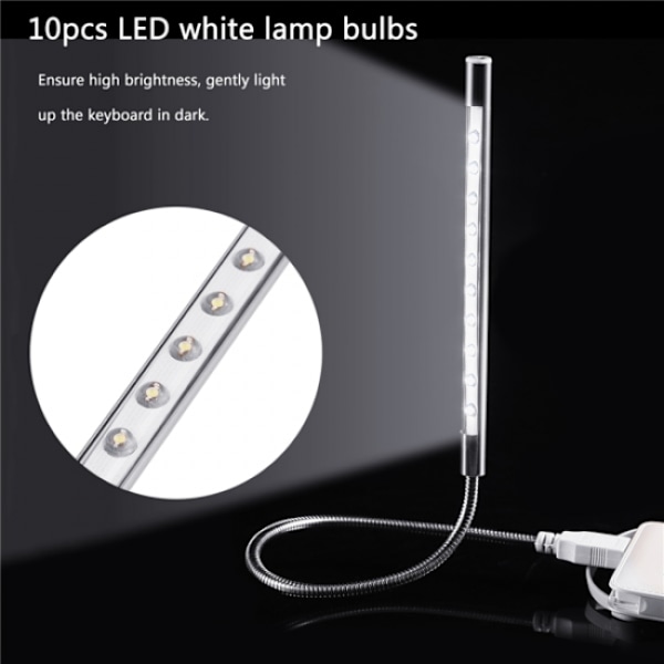 Bärbar, snygg USB 10 st små glödlampor LED-lampa med hög b