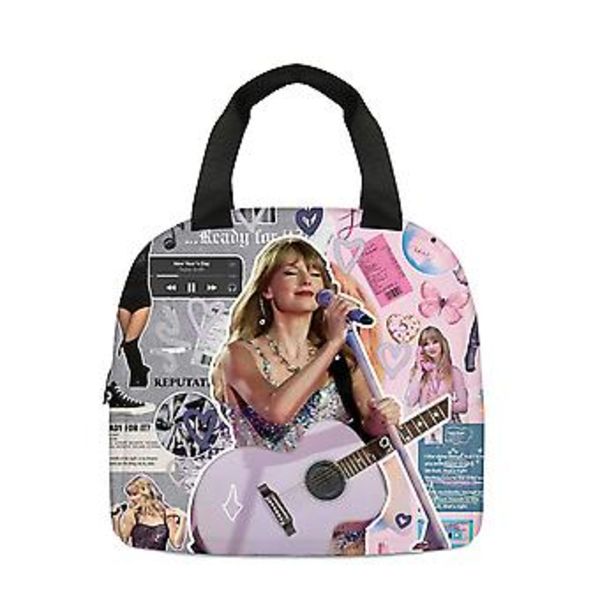 2024 Taylor Swift Eristyslaukku Lounaslaukku Aikuisten Ja Lasten Kouluun Ruokailuun Välipaloihin Piknikille Säilytyslaukku Käsilaukku Lahja (B)