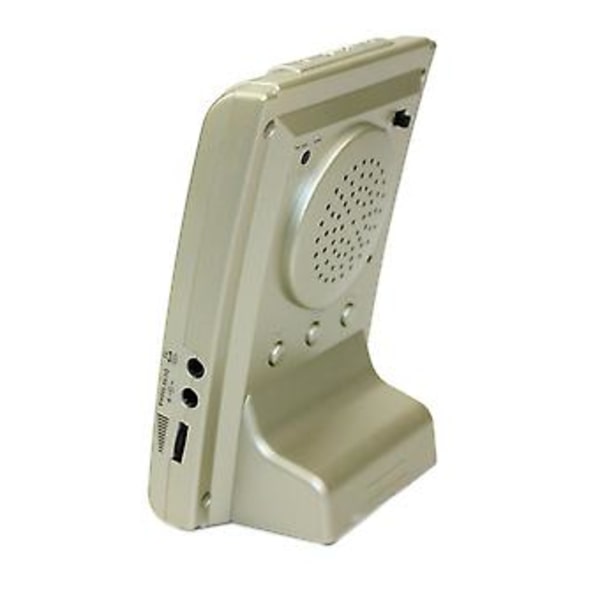 Ha-3011 Azan Moské Digital Klocka Bordsklocka Justerbar Med LCD-Skärm (Guld)