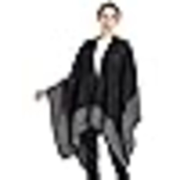 Poncho Dam Kvinna Vinter Varm Elegant Poncho Pläd Poncho Kappa Stickad Poncho Kavaj Vinter Poncho Halsduk Kvinna Present till Födelsedag Jul