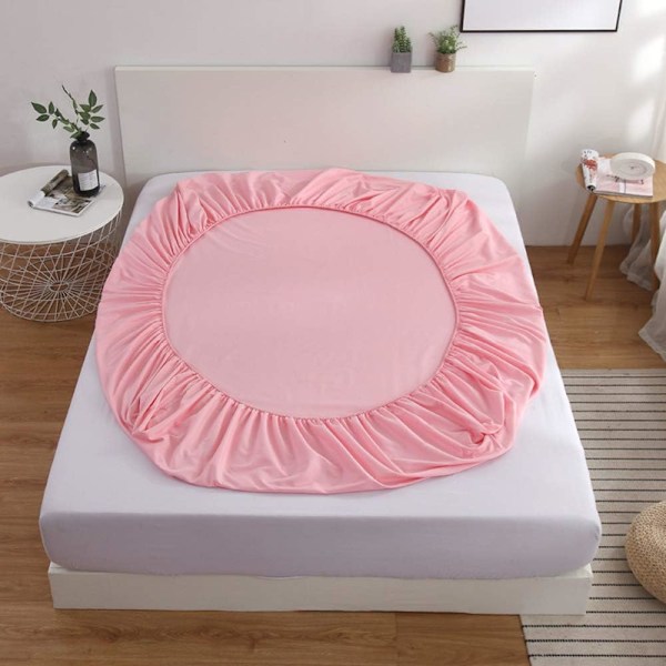 Lakan med resår, 180 x 220 cm, överdrag 30 cm, polyester madrassskydd