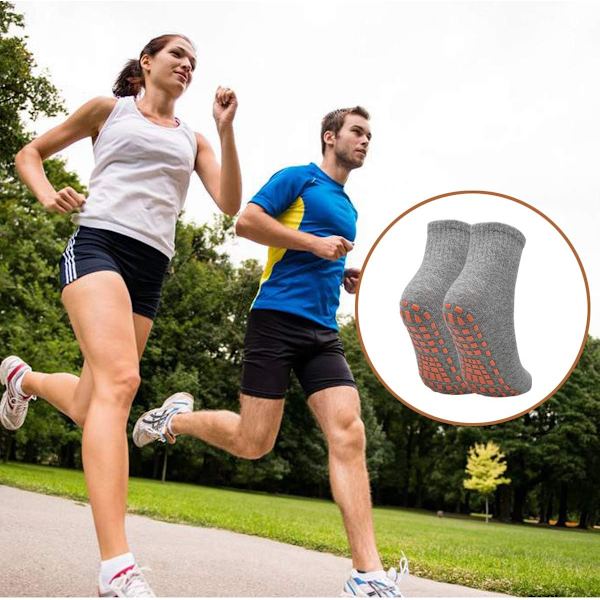 2 par Anti-Slip Sports Sokker til Yoga Pilates Dans F