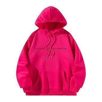 Dame Hættetrøjer Bogstav Print Grafik Hættetrøjer Blød Komfortabel Snøre Trendy Hætte Pullover Sweatshirt Toppe til Backpacking (S)