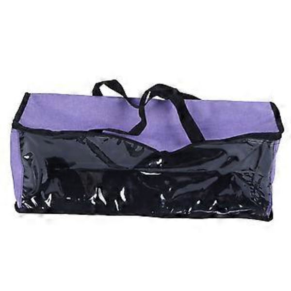 Opbevaringspose Transparent Stor Kapacitet PVC Film Støvbestandig Opbevaringspose til Rejser Kollegieværelse Camping Opbevaring Violet