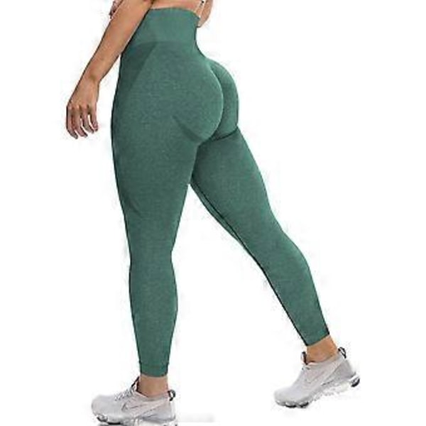 Dam Seamless Leggings Hög Midja Leende Kontur Träning Yoga Byxor Butt Lift Tummy Control Strumpbyxor style155