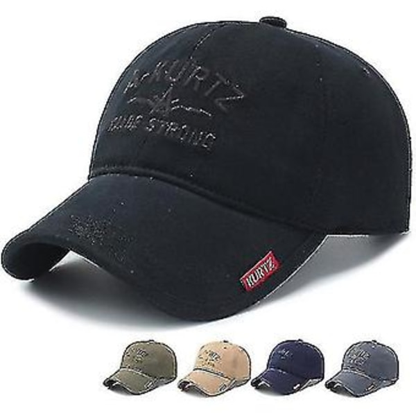 Baseball Cap Blød Udendørs Fritid Vild Ungdom Mænd (Marineblå)