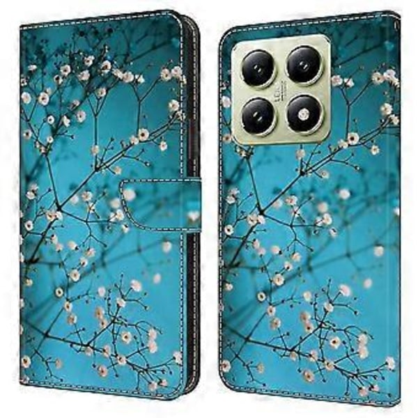 Til Xiaomi 14T Etui Mønsterprintet Beskyttelsescover TPU+PU Læder Flip Telefon Etui (Style N)