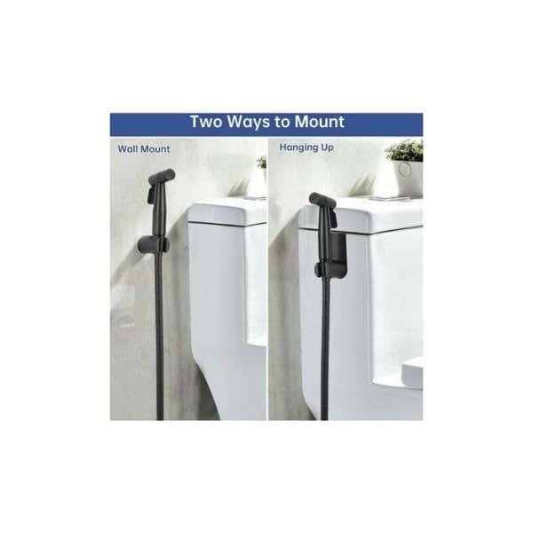 Toilet Håndbruser Komplet Sæt Sort, Toilet Håndbruser Sæt, Sp