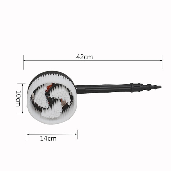 Roterande rundborste för Karcher K2/k3/k4/k5/k6/k7, högtryckstvätt