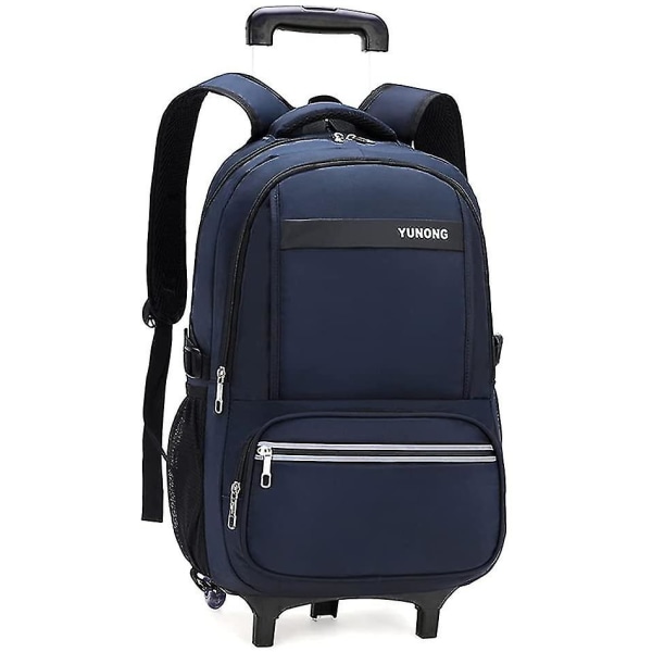 Trolley School Bag With Wheels Backpack Elementary  Blue