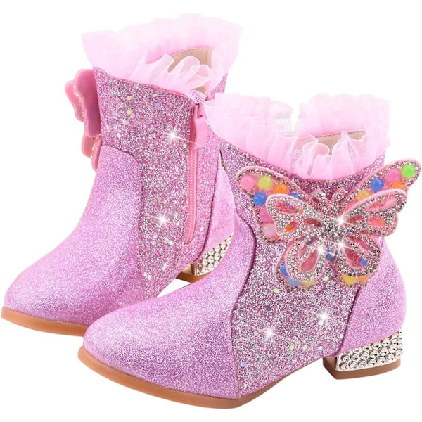 Snöstövlar Vinterstövlar Varma Foder Pink 13.5 UK Child