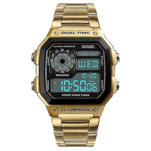 Reloj Deportivo Digital Men Watches Men Waterproof Sport Watch Sport Stainless Steel Wristwatch Relojes Deportivos Zegarek