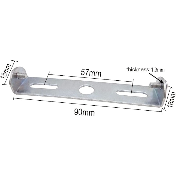 4 kpl 90 mm kattovalaisimen ripustuslevyä asennuslevyn pohjaan