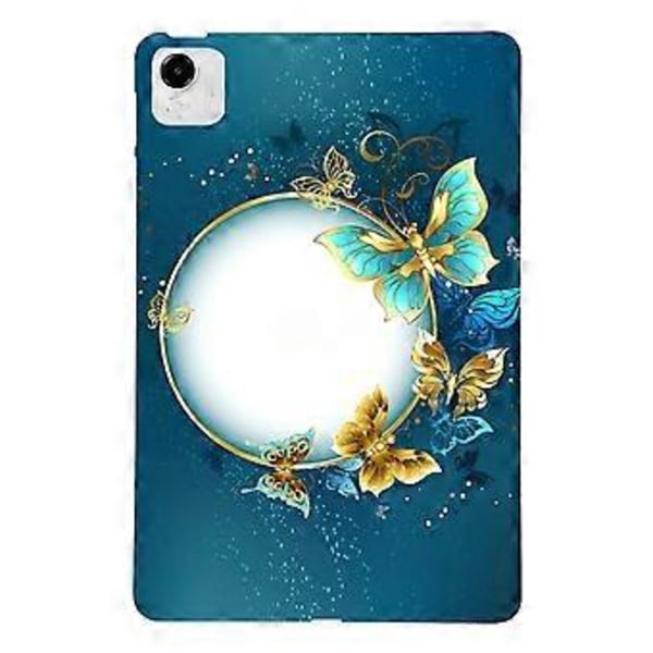 För Honor Pad X9a TPU Skal Mönstertryck Slim Tablet Skyddsfodral (Fjärils Krans)