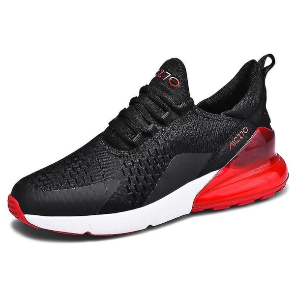 Mens Air Sports Running Shoes Breathable Sneakers Universal All Year Women Shoes Max 270 BlackRed BlackRed 39